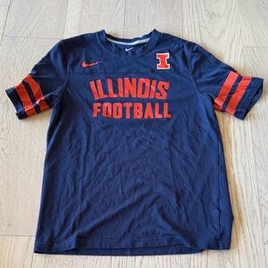 Nike Illinois Football Navy and Orange Jersey